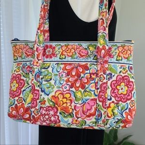 Vera Bradley Large Zipped Tote